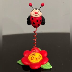 RUSS Red and Black Ladybug Spring Card/Photo Holder